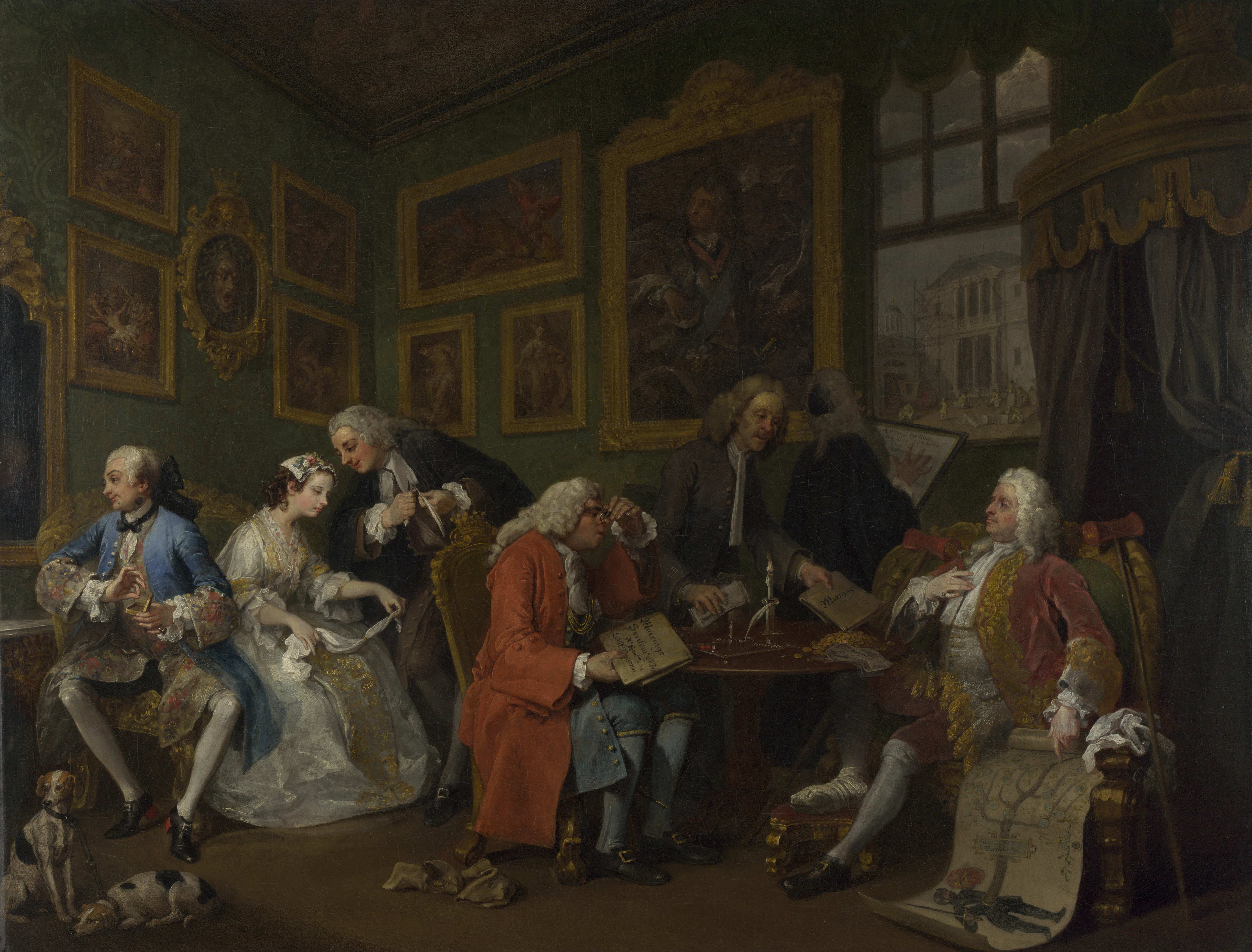 The Marriage Settlement Painting