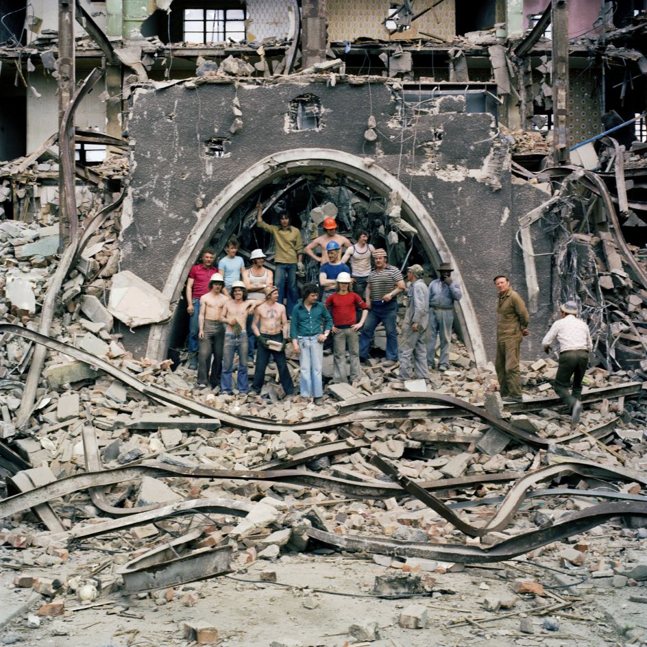 Peter Mitchel construction worker photo quarry hill
